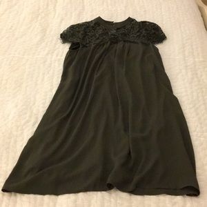 Beautiful Olive Green Lace Babydoll Dress